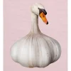 Lniana ściereczka w kolorze jasnoróżowo-białym do naczyń - 65 x 50 cm