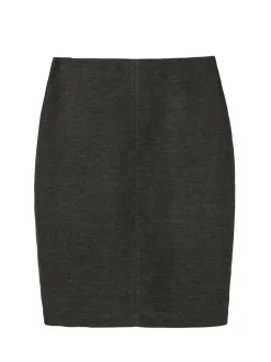 Lniana spódnica w kolorze khaki