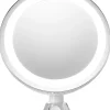 Lustro łazienkowe LED "AD 2168" w kolorze srebrnym - Ø 20 cm