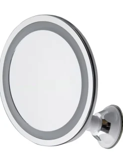 Lustro łazienkowe LED "AD 2168" w kolorze srebrnym - Ø 20 cm