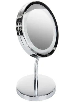 Lustro łazienkowe LED "AD 2159" w kolorze srebrnym - Ø 15 cm