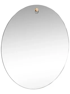 Lustro ścienne "Hall" w kolorze czarnym - Ø 50 cm