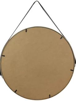 Lustro ścienne w kolorze czarnym - Ø 50 cm