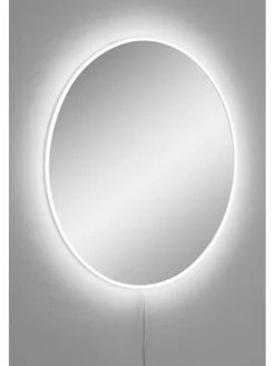 Lustro LED w kolorze białym - Ø 40 cm