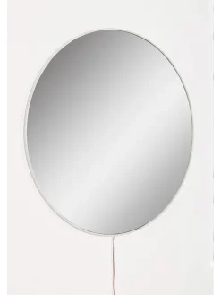 Lustro LED w kolorze białym - Ø 40 cm