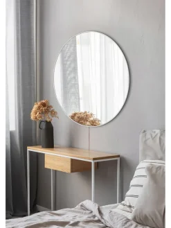 Lustro LED w kolorze białym - Ø 40 cm