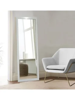 Lustro w kolorze białym - 40 x 105 cm