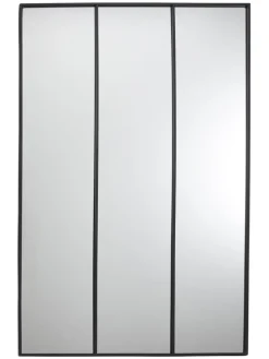 Lustro w kolorze czarnym - 75 x 115 cm