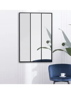 Lustro w kolorze czarnym - 75 x 115 cm