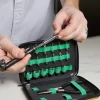 Mini-etui w kolorze zielonym z narzędziami