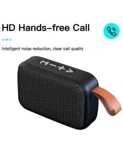 Mini głośnik Bluetooth w kolorze czarnym - 11 x 8 x 4 cm
