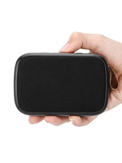 Mini głośnik Bluetooth w kolorze czarnym - 11 x 8 x 4 cm