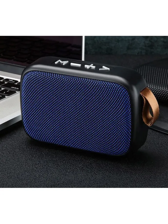Mini głośnik Bluetooth w kolorze niebieskim - 11 x 8 x 4 cm