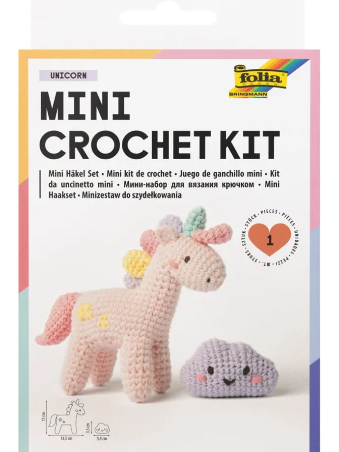 Mini zestaw "Unicorn" do szydełkowania - 8+