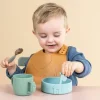 Miska "Raffi" w kolorze miętowym do nauki jedzenia - Ø 11,5 cm