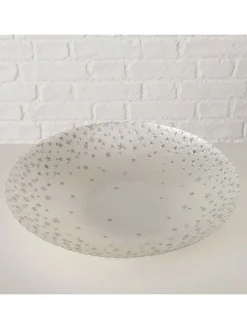 Miska "Staris" w kolorze srebrno-białym do serwowania - Ø 33 cm