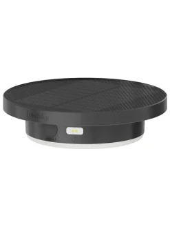 Moduł solarny LED "Sunny Round" w kolorze czarnym - wys. 3,5 x Ø 13,3 cm