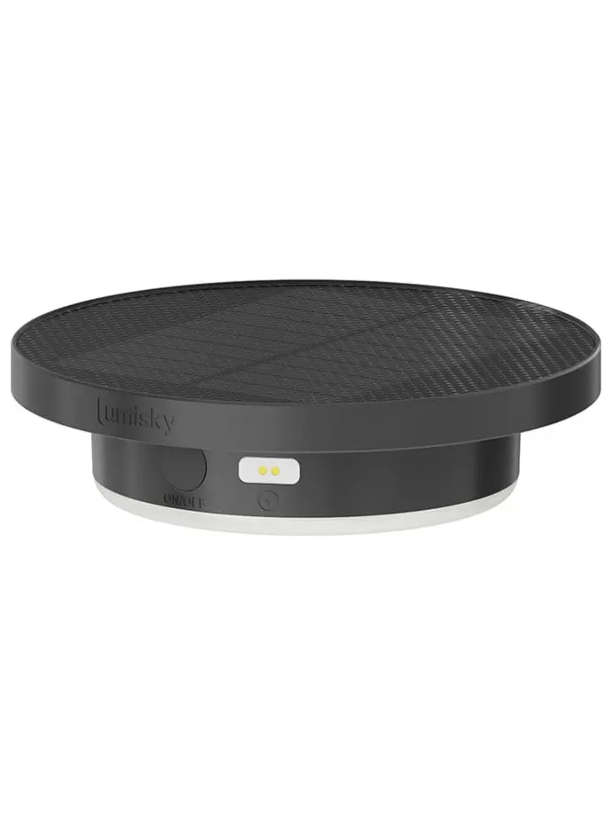 Moduł solarny LED "Sunny Round" w kolorze czarnym - wys. 3,5 x Ø 13,3 cm