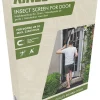 Moskitiery drzwiowe (2 szt.) w kolorze czarnym - 220 x 100 cm
