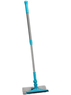 Myjka w kolorze srebrno-turkusowym do szyb - 89 x 25 cm