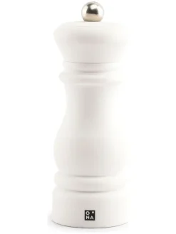 Młynek "Pepe" w kolorze białym do soli i pieprzu - wys. 14 cm