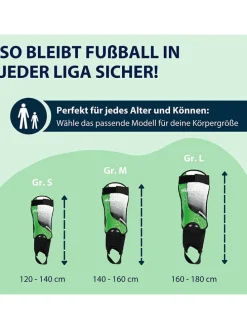 Nagolenniki w kolorze zielonym z ochroną kostki