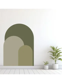 Naklejka ścienna w kolorze khaki - 70 x 100 cm