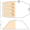Namiot "Vester 4" w kolorze zielonym - 470 x 150 x 280 cm