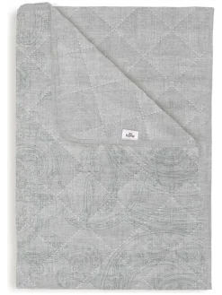 Narzuta "Paisley di Lino" w kolorze jasnoszarym
