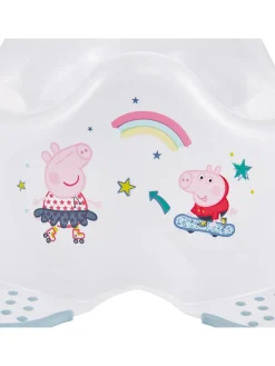 Nocnik "Peppa" w kolorze biało-błękitnym - 38 x 27 x 23,5 cm