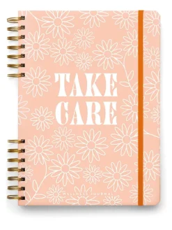 Notatnik "Guided Wellness - Take Care" w kolorze pomarańczowym - 20 x 25,5 cm