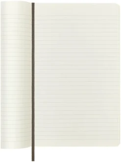 Notatniki (2 szt.) w kolorze brązowym w linię - 13 x 21 cm