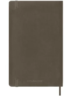 Notatniki (2 szt.) w kolorze brązowym w linię - 13 x 21 cm