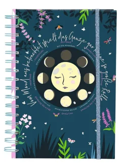 Notatnik "Moonchild" w kolorze granatowym
