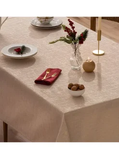 Obrus "Christmas Glit" w kolorze złoto-kremowym