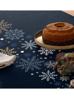 Obrus "Christmas Natalie" w kolorze niebieskim