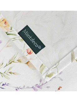 Obrus "Floral And Tropical Briana" w kolorze biało-fioletowo-żółtym