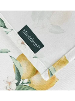 Obrus "Floral And Tropical Helios" w kolorze biało-zielono-żółtym
