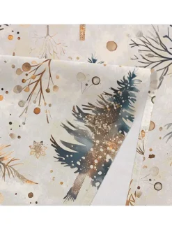 Obrus "Spruce" w kolorze kremowo-zielonym