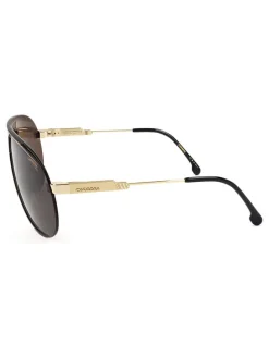 Okulary przeciwsłoneczne unisex w kolorze złoto-brązowym