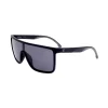 Okulary przeciwsłoneczne unisex w kolorze czarno-niebieskim
