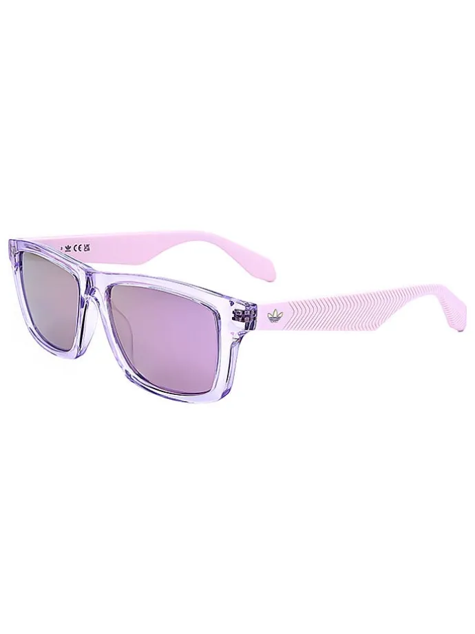 Okulary przeciwsłoneczne unisex w kolorze fioletowo-jasnoróżowym