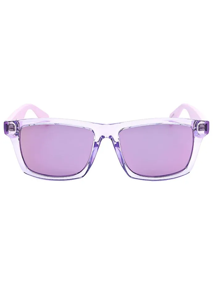 Okulary przeciwsłoneczne unisex w kolorze fioletowo-jasnoróżowym