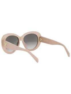 Okulary przeciwsłoneczne unisex w kolorze beżowo-szarym