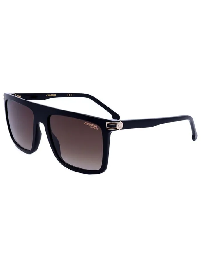 Okulary przeciwsłoneczne unisex w kolorze czarno-brązowym