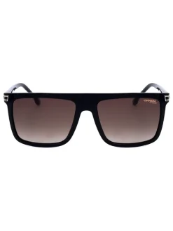 Okulary przeciwsłoneczne unisex w kolorze czarno-brązowym
