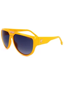 Okulary przeciwsłoneczne unisex w kolorze żółto-granatowym