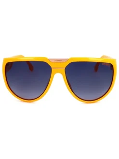 Okulary przeciwsłoneczne unisex w kolorze żółto-granatowym