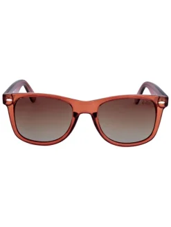 Okulary przeciwsłoneczne unisex w kolorze jasnobrązowym