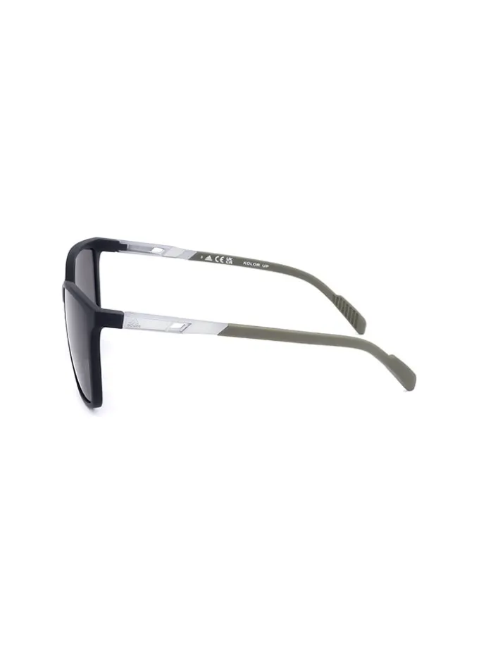Okulary przeciwsłoneczne unisex w kolorze czarno-oliwkowo-szarym